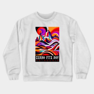 Fresh Cerro Fitz Roy Mountain Argentina Crewneck Sweatshirt